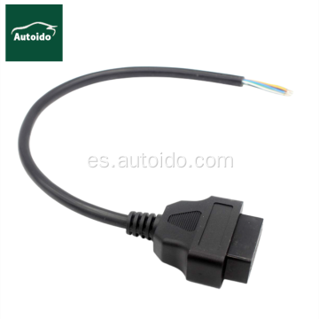 16 pin obd 2 hembra para abrir el cable